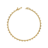 Yellow Gold Bar-Spaced Round Diamond Line Bracelet