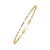 Yellow Gold Bar-Spaced Round Diamond Line Bracelet