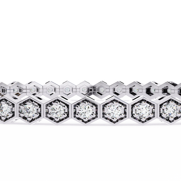 Classic Round Diamond Tennis Bracelet