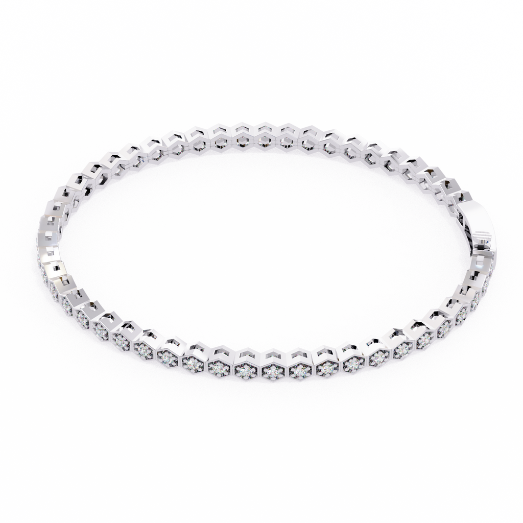 Classic Round Diamond Tennis Bracelet