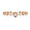 Rose Gold Solar Medallion Station Diamond Bracelet