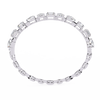 White Gold Multi-Shape Diamond Line Bracelet