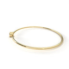 Minimalist Diamond Gold Bangle Bracelet
