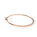 Minimalist Diamond Gold Bangle Bracelet