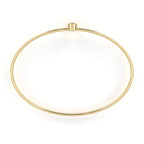 Minimalist Diamond Gold Bangle Bracelet
