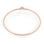 Minimalist Diamond Gold Bangle Bracelet
