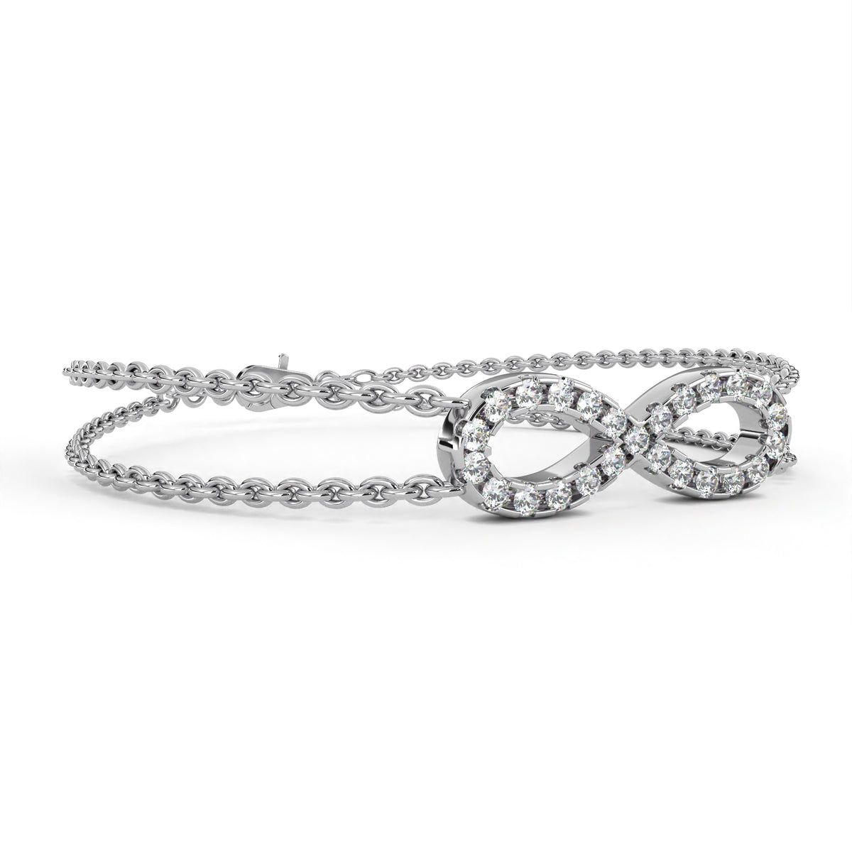 Infinity Double Chain Bracelet
