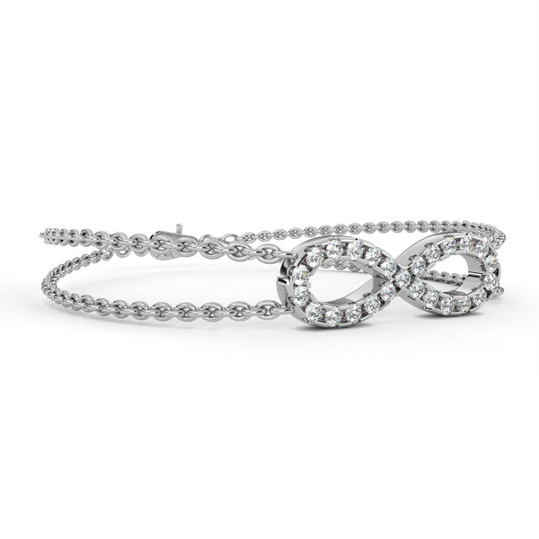 Infinity Double Chain Bracelet