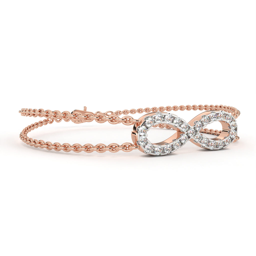 Infinity Double Chain Bracelet