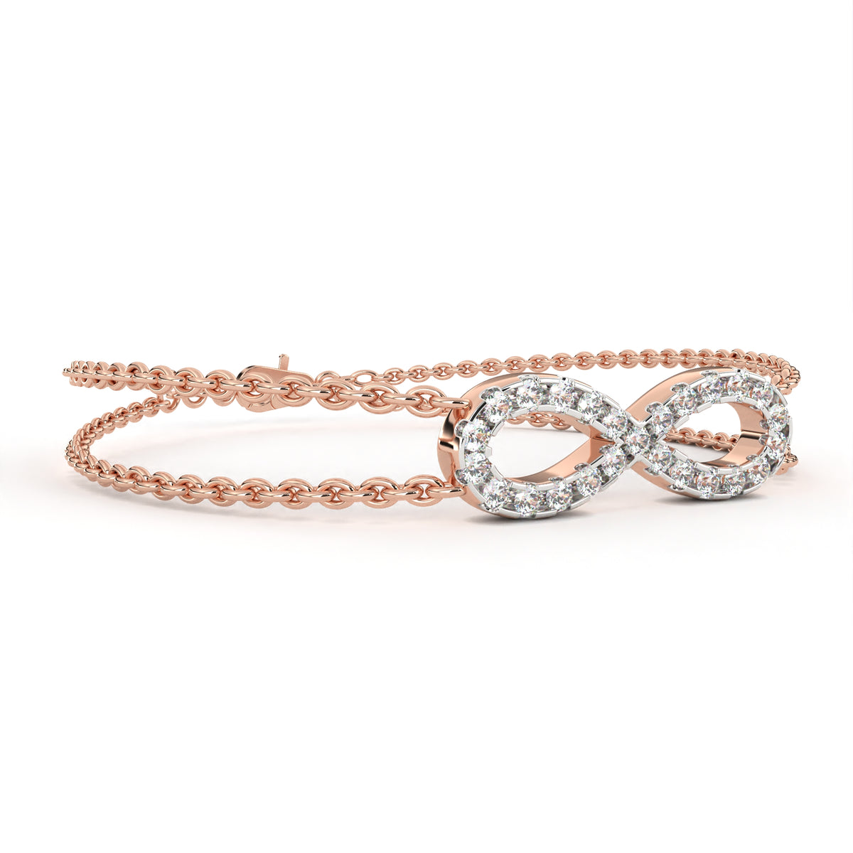 Infinity Double Chain Bracelet