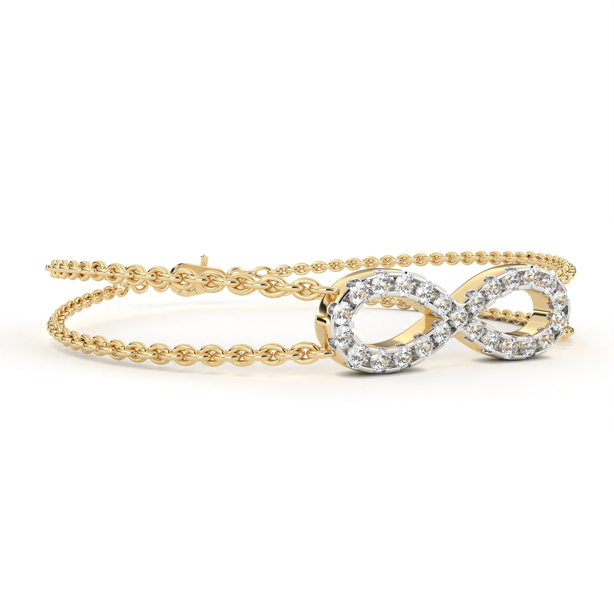 Infinity Double Chain Bracelet