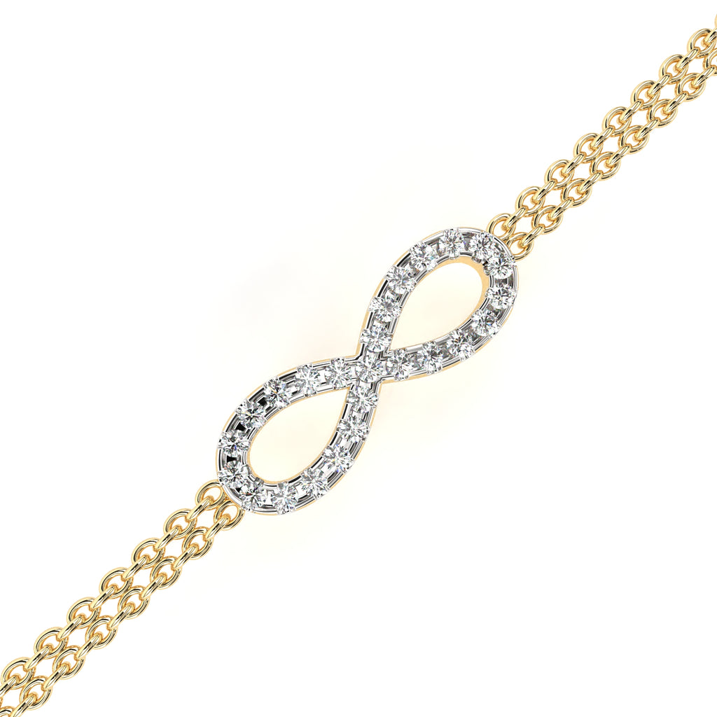 Infinity Double Chain Bracelet