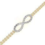 Infinity Double Chain Bracelet