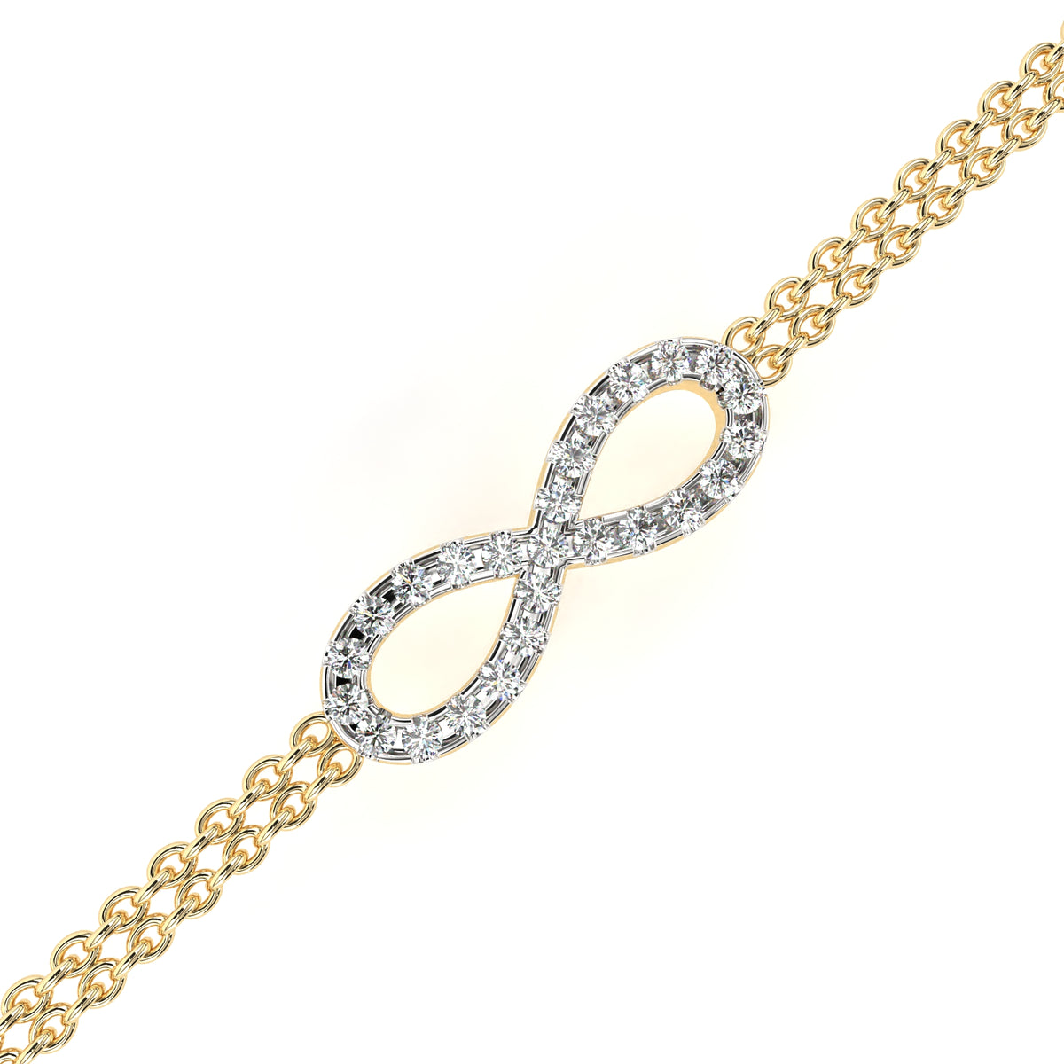 Infinity Double Chain Bracelet