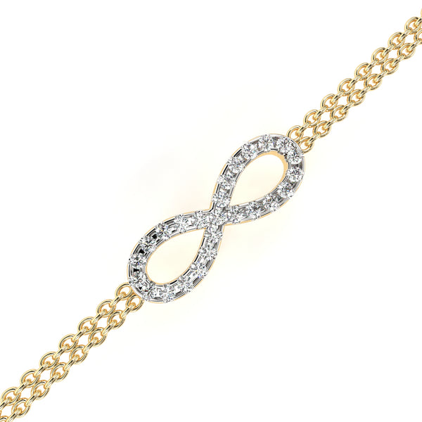 Infinity Double Chain Bracelet