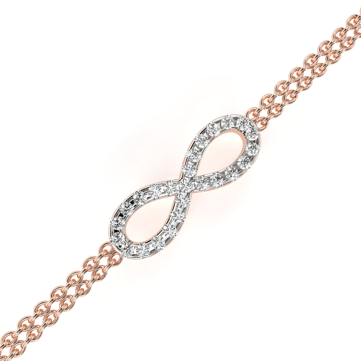 Infinity Double Chain Bracelet