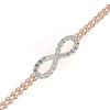 Infinity Double Chain Bracelet