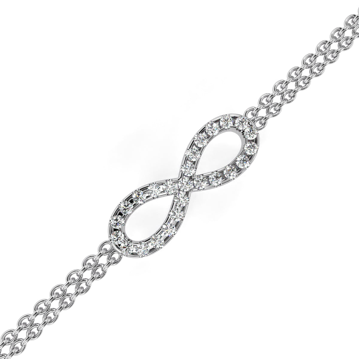 Infinity Double Chain Bracelet