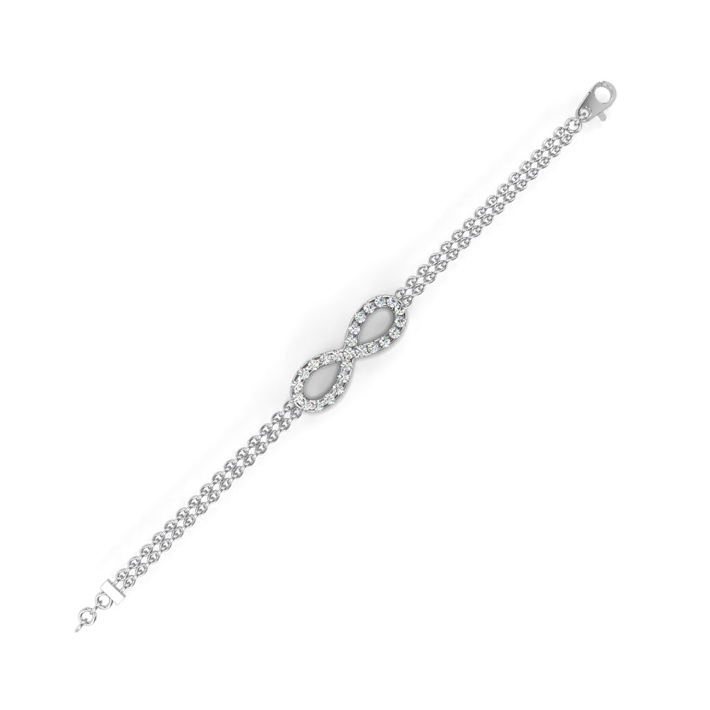 Infinity Double Chain Bracelet