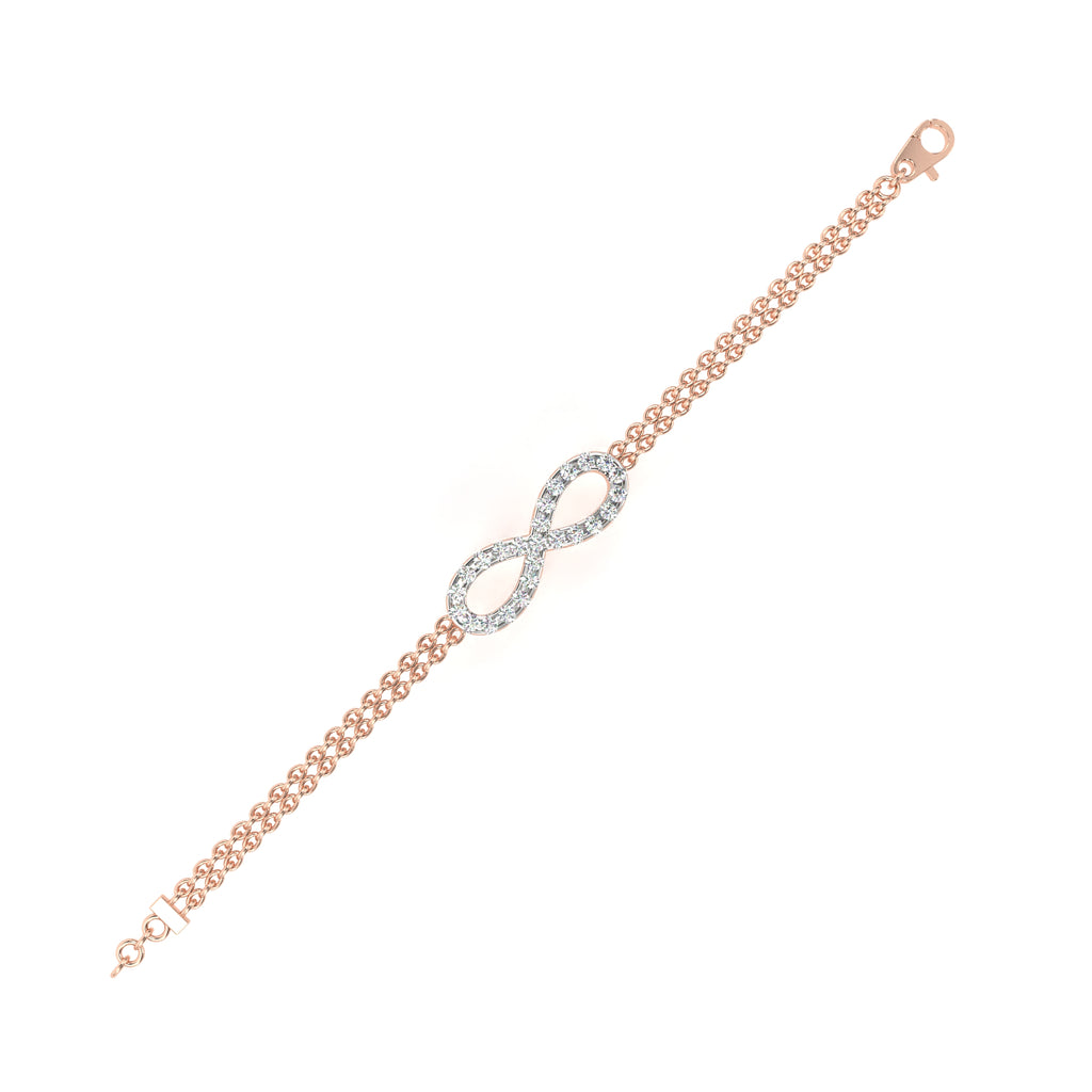 Infinity Double Chain Bracelet