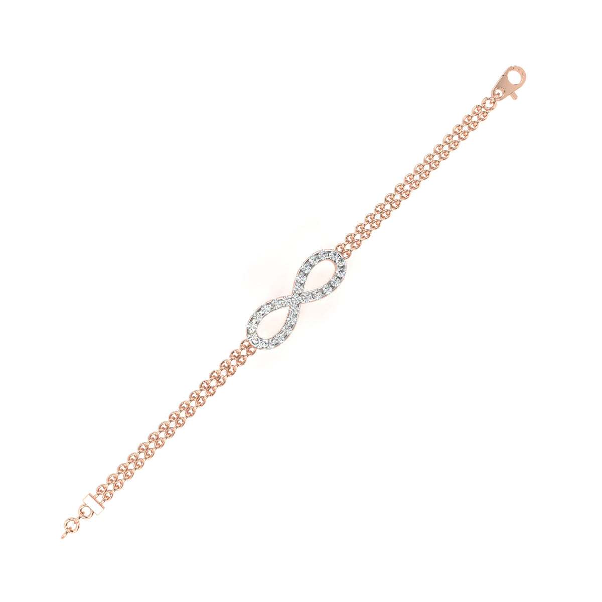 Infinity Double Chain Bracelet
