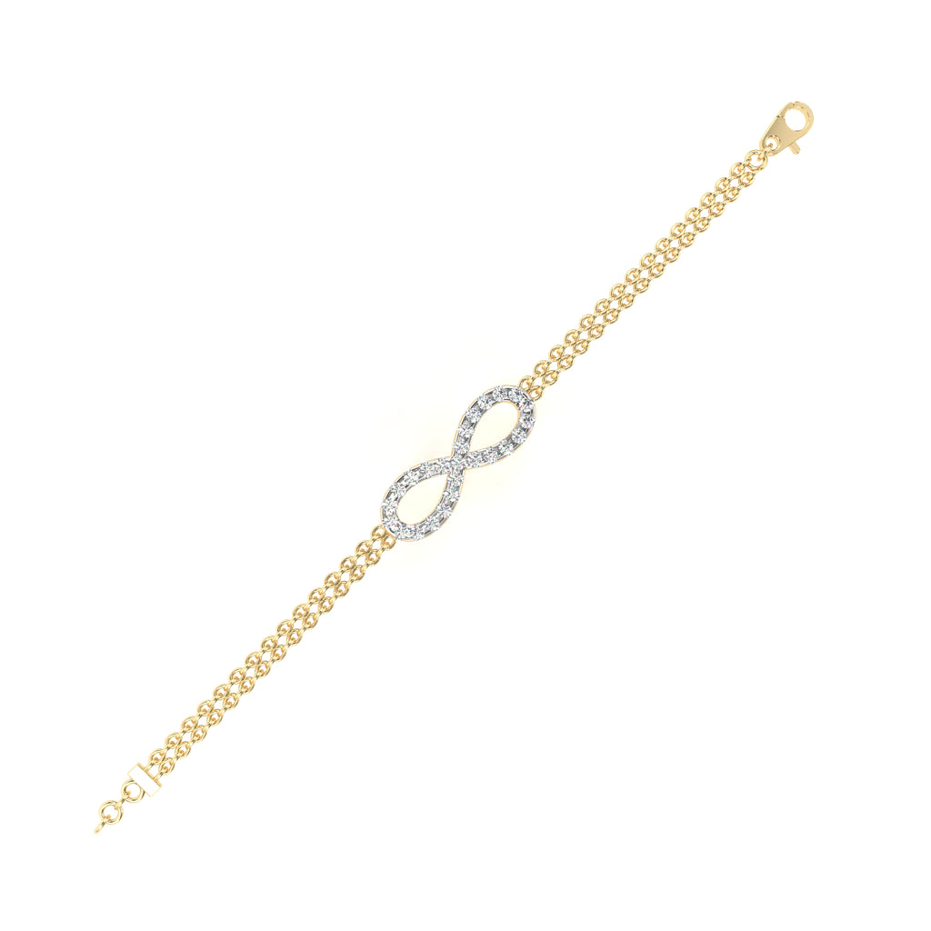 Infinity Double Chain Bracelet