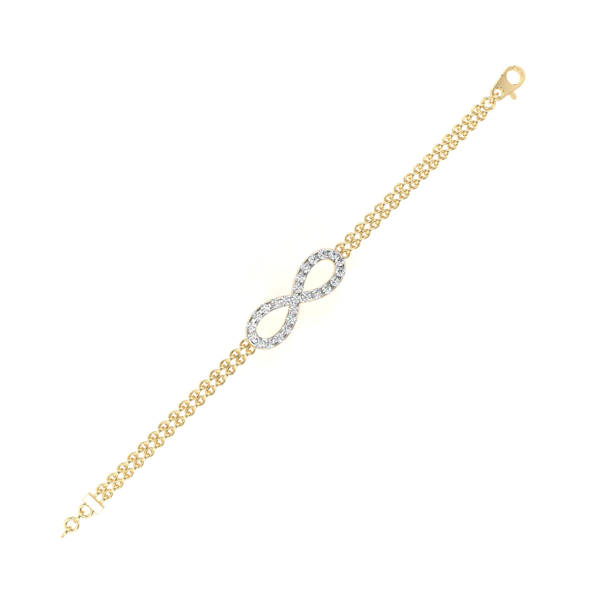 Infinity Double Chain Bracelet
