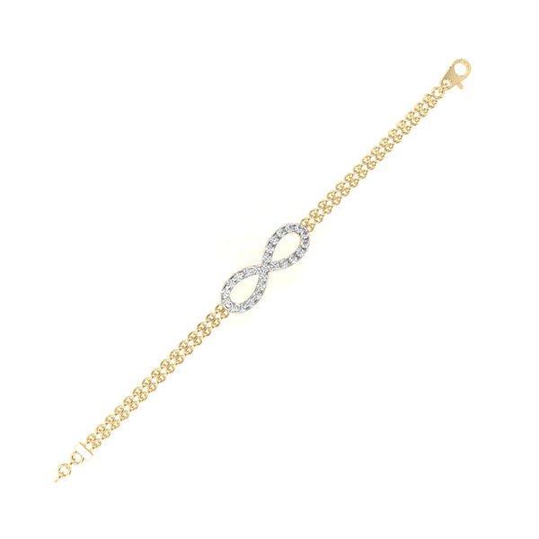 Infinity Double Chain Bracelet