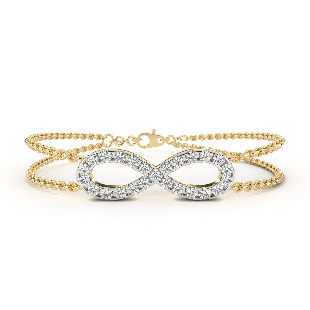 Infinity Double Chain Bracelet