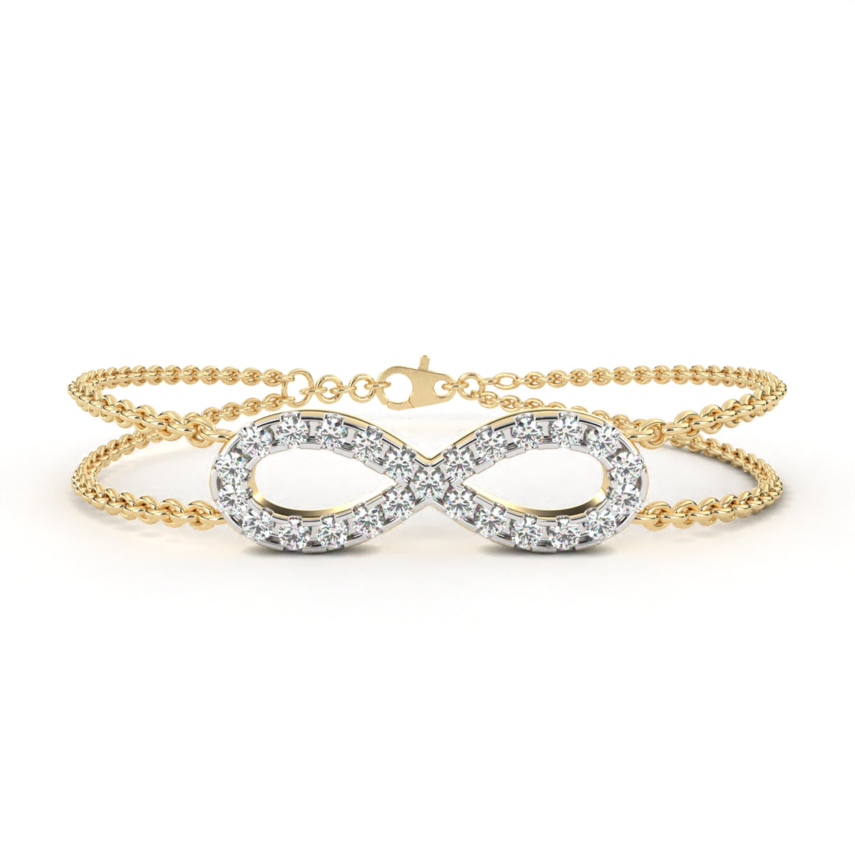 Infinity Double Chain Bracelet