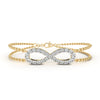 Infinity Double Chain Bracelet