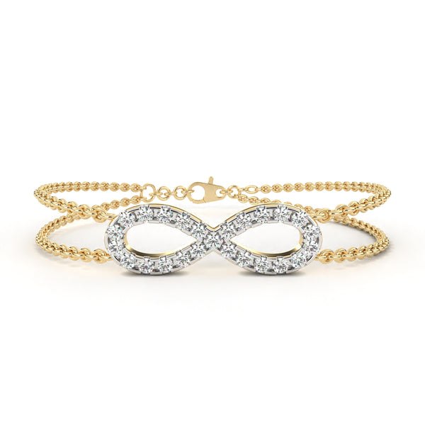 Infinity Double Chain Bracelet