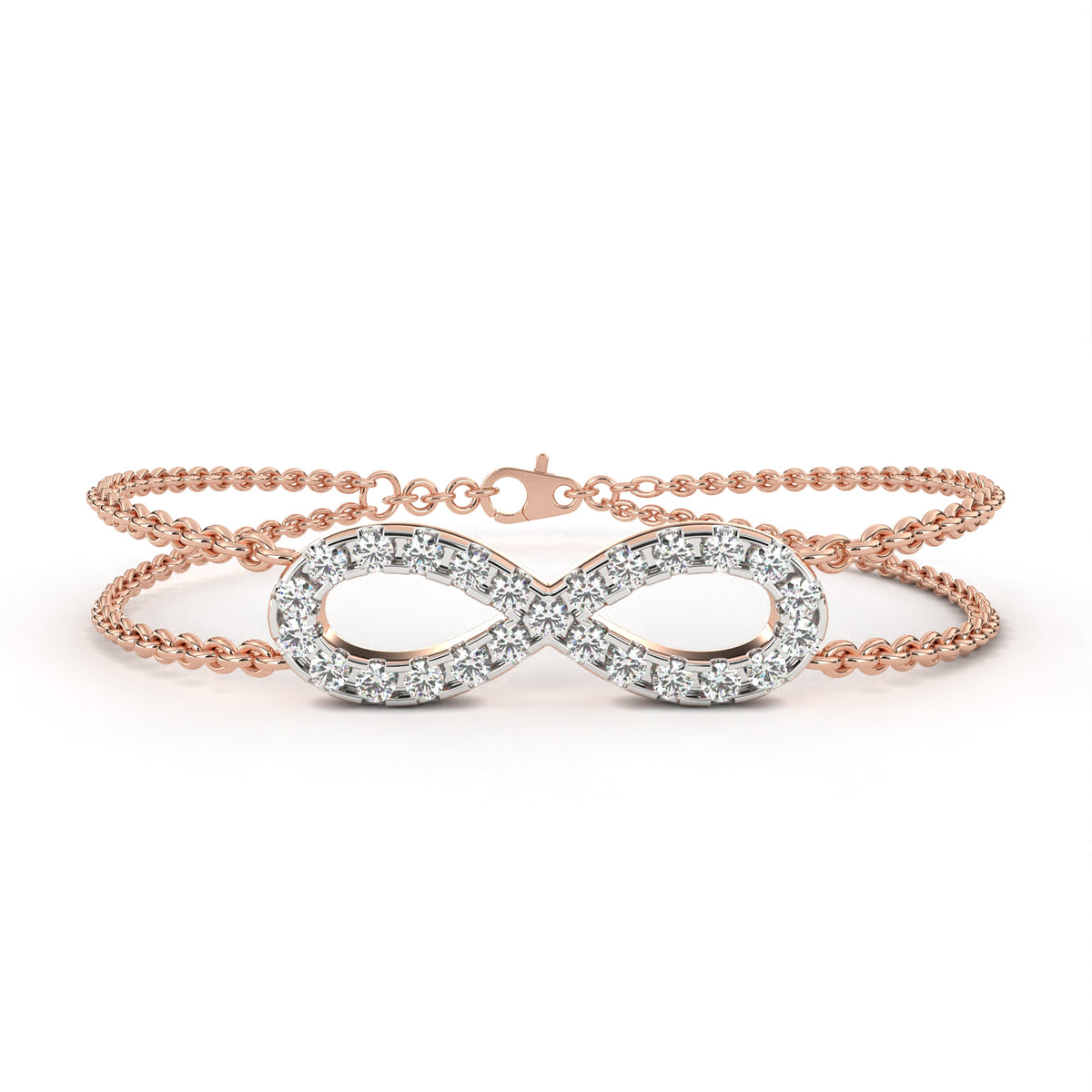 Infinity Double Chain Bracelet