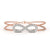 Rose Gold Diamond Infinity Bracelet