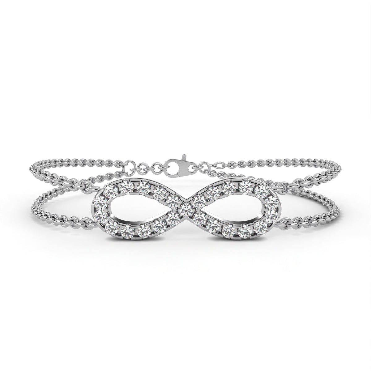 Infinity Double Chain Bracelet