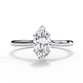 White Gold Marquise Diamond Solitaire Engagement Ring