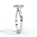 White Gold Marquise Diamond Solitaire Engagement Ring