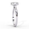 White Gold Oval Diamond Solitaire Engagement Ring