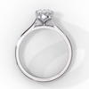 White Gold Oval Diamond Solitaire Engagement Ring