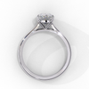 White Gold Pear Diamond Solitaire Engagement Ring