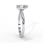 White Gold Pear Diamond Solitaire Engagement Ring