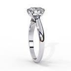 White Gold Round Diamond Solitaire Engagement Ring
