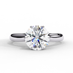 White Gold Round Diamond Solitaire Engagement Ring
