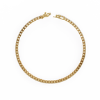 Yellow Gold Wide-Claw Round Diamond Tennis Bracelet