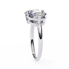White Gold Toi et Moi Oval and Round Cut Two Stone Diamond Ring
