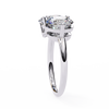 White Gold Toi et Moi Oval and Round Cut Two Stone Diamond Ring