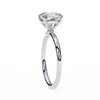 White Gold Cushion-Cut Diamond Solitaire Engagement Ring