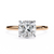 Rose Gold Cushion Cut Solitaire Diamond Engagement Ring