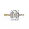 Yellow Gold Emerald Cut Diamond Ring