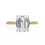 Yellow Gold Emerald Cut Diamond Ring